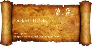 Makkai Hilda névjegykártya
